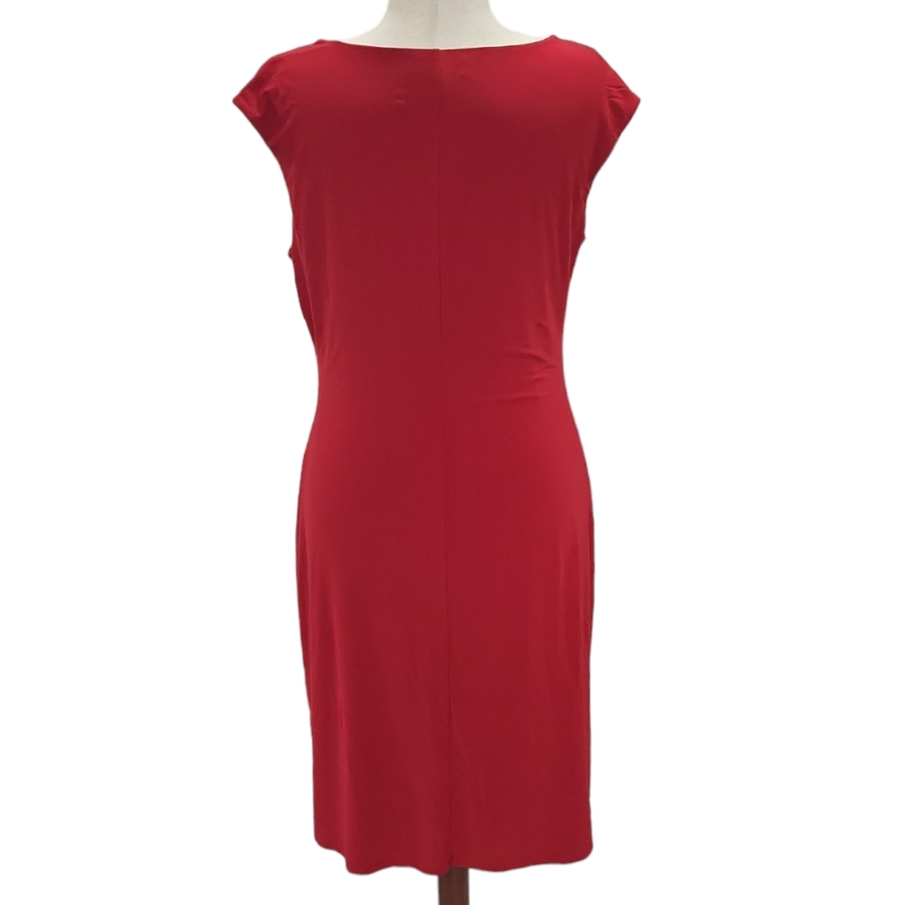 EUC Stunning Lauren Ralph Lauren women's red pleated evening party dress, 16 - Picture 6 of 11
